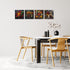 CQM 4 Pcs Kitchen Canvas Wall Art Framed Modern Spices and Seasonings Spoons Art Posters Retro Colorful Spice Pictures