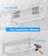 6 Pack, Wall Mounted Shoe Rack with Sticky Hanging Strips, Metal Wall Shoe Storage, Hanging Shoe Organizer