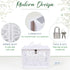 OurWarm PVC Hollow Wedding Envelope Box with Lock and Card Sign, Secure Money Box for Wedding Reception, Birthday, Baby