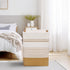 DOFASAYI Laundry Hamper, 85L Large Basket with Leather Handles, Decorative Storage for Blankets, Clothes Hamper