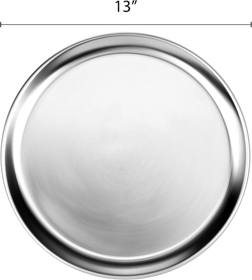 Wide Rim Pizza Tray, 13 Inch by Thunder Group