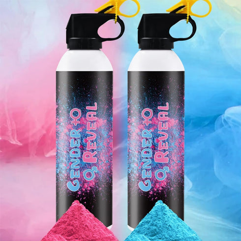 Gender Reveal Fire Extinguisher Blue or Pink Large Gender Reveal Smoke Powder