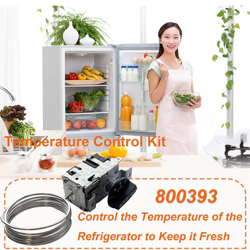 800393, 831932 Temperature Control Kit - Compatible with True Refrigerators and Freezer Parts, Replaces 800306