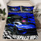 Feelyou Kids Boys Girls Blue Race Car Bedding Set Twin, Sports Car