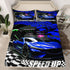 Feelyou Kids Boys Girls Blue Race Car Bedding Set Twin, Sports Car