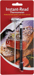 HIC Kitchen Instant-Read Meat Thermometer - Shatterproof Face, Stainless Steel, Protective Cover