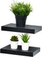 WELLAND Set of 2 Floating Shelves Wall Mounted Shelf, for Home Decor