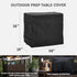 Wnanan 48 Inch Outdoor Prep Table Cover- Heavy Duty Waterproof Cover for Outdoor Wicker Bar Cart, Compatible