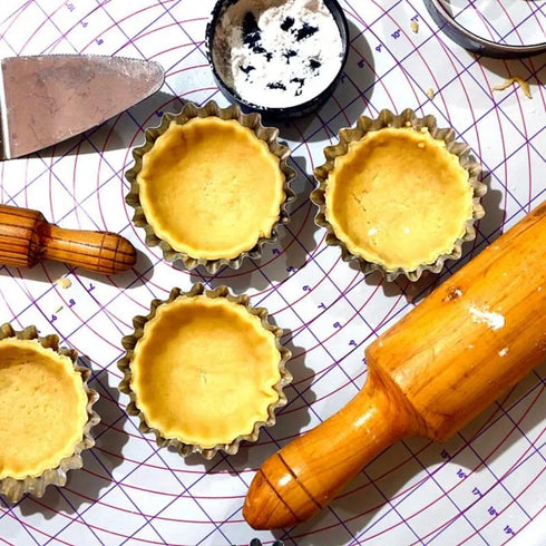 12 Pcs Stainless Steel Tart Pans, Non-Stick Flower Cookie Cutters Mold for Baking, Flower and Round Muffin Cups