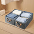 Pack of 3 Large Capacity Storage Bins, Sturdy Foldable Storage Boxes for Organizing Clothing, Sheets, Toys, Books -