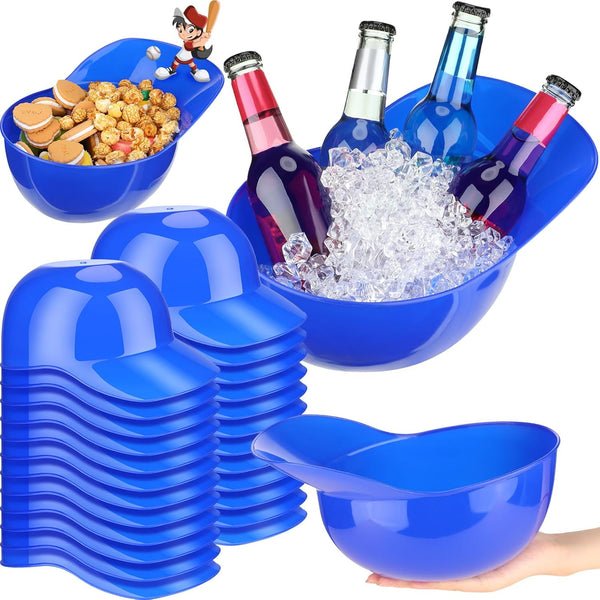 Tanlade 72 oz Large Plastic Baseball Helmet Bowl Baseball Hats Bowls Snack
