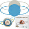 Silicone Sling Bread Dutch Oven, Non-Stick & Easy Clean Reusable Baking Mat, Beige & Blue