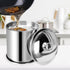 Bacon Grease Container, Kitchen Oil Can with Strainer and Anti-slip Coaster Tray for Storing Frying Oil