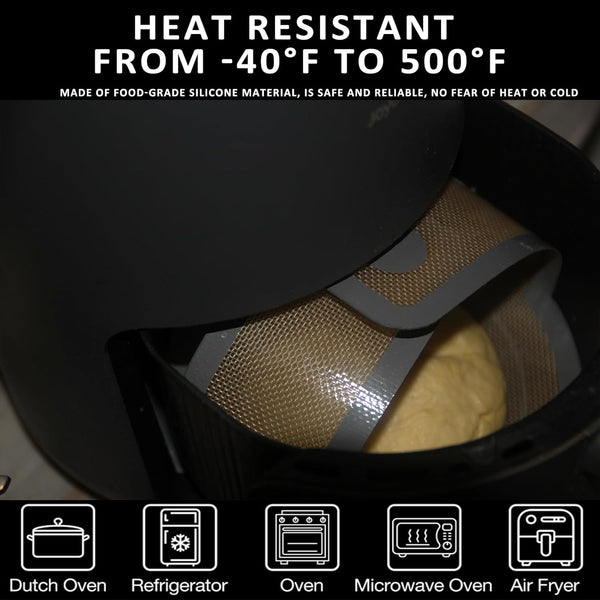 Silicone Bread Sling: KITMAL Non Stick Baking Mat for Dutch Oven, Reusable with Long Handles for Sourdough Baking