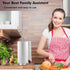 Free Standing Paper Towel Holder with Heavy Weighted Stainless Steel Base, Countertop (Brushed Nickel)
