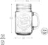Set 10 16 Oz. Glaver's of Ice Cold Mason Drinking Glasses With Handles. Quality Refreshing Ice Cold Embossed Logo Jars
