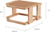 2-Tier Countertop, Bamboo Corner Shelf for Kitchen or Bathroom Cabinet, Cupboard Storage and Organizer, Natural Wood