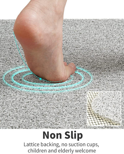 24x24 Non Slip Shower Mat, Comfortable Bath mat for Textured Surface,Quick Drying Easy Cleaning Shower Floor Mat