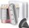 Mini Loaf Baking Pans with Lids and Spoons (50 Pack, 6.8oz) Aluminum Foil Baking Tins for Cupcakes