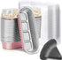 Mini Loaf Baking Pans with Lids and Spoons (50 Pack, 6.8oz) Aluminum Foil Baking Tins for Cupcakes