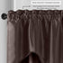 Elrene Home Fashions Colette Faux-Silk Scalloped Window Valance, Chocolate, 50 in x 21 in (Scalloped Valance)