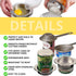 2 PCS Tuna Strainer for Can - Small Colander with Handle Stainless Steel Tuna Can Strainer Press for Kitchen