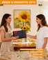 GAJ Counter 3D Sunflower Paper Towel Holder - Sunflower Decor for Kitchen Farmhouse Bathroom - Gifts for Women Mom