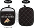 Pizza Lover Gift, Funny Oven Pot Holder with Pocket, You’re Hot and Cheesy and I Like Your Meat