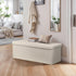 43Inches 660 lbs, 43 inches) ZenStyle Storage Ottoman Bench, Folding Footrest Padded Seat, Storage Chest Long Shoes