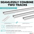 UrbanRed Self Adhesive Ceiling Curtain Track, 9.8FT (3m) for Smooth Wall, No Drill, Adhesive Curtain Rod