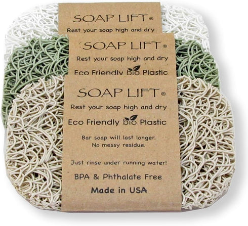 Soap Lift Soap Bar Holder - Flexible Shower Tray with Self-Draining Design