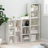 3-Cube 9.3 12 31.5, Furinno LUDER Book Shelf, Bookshelf, Bookcase with Open Shelves, x x Easy Assembly, for Living