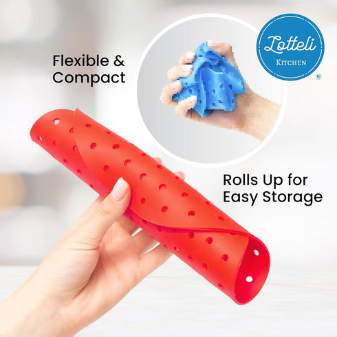 Reusable Air Fryer Liners 3 Pack - 8" Round Silicone Liners for 5-7QT Fryers, Easy to Clean Non-Stick Parchment Paper