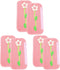 SOLUSTRE 6pcs Flower Refrigerator Handle Gloves, Car Door Handle Covers, Kitchen Appliance Handle Cover Fabric