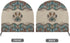 Boho Paw Print Industrial Fan Cover, Waterproof & Dustproof for 24" High Velocity Heavy Duty Drum Fan