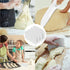 Queekay 4 Pcs Plastic Dough Scraper, Flexible Dough Cutter for Baking and Kitchen Use