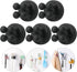 6Pcs iBetterLife Razor Holder for Shower Hooks Self Adhesive Wall Mounted Single Hook for Hanging Toothbrush