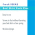 FRESH IDEAS Dust Ruffle, Spiral Push Pins to Keep Skirt in Place, Bedding Accessories, Set of 12, White
