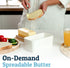PriorityChef Large Butter Dish with Lid, Ceramic Butter Container with Airtight Cover for Counter or Fridge