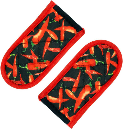 Evoio Cast Iron Skillet Handle Covers, Heat Resistant Pot Handle Holders, 2-Pack (Red Pepper)