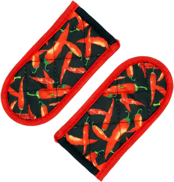 Evoio Cast Iron Skillet Handle Covers, Heat Resistant Pot Handle Holders, 2-Pack (Red Pepper)