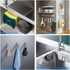 LYART 4Pcs Premium Sink Sponge Holder for Kitchen Sink Caddy - SUS304 Stainless Steel Waterproof Rustproof (Silver)