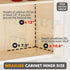 7.3" 2 Drawers(3" 2-Tier, SpaceAid Bamboo Pull Out Spice Rack Organizer for Cabinet, Heavy Duty Slide Out Seasoning