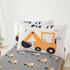 Dearller Bedding Twin for Boys Construction Truck Vehicle Car Comforter Boys Twin Bedding All in one Zipper Kids