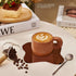 Toyarone Table(1, Acrylic Coaster for Desk, Transparent Coaster Decorative Plates, Clear Cloud Shape Coffee Cup Mats