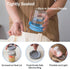 Ipukr 16 oz 6 Pack Overnight Oats Containers with Lids & Spoons, Reusable On-the-Go Cereal and Yogurt Cups, Mason Jars