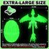 3D Extra Large Dynamic Printed Glow in The Dark Dragon Egg with Dragon InsideOpen and Close Mouth with Wings Movable