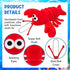 SYWHXY 12Pack Backpack Lobster Toy Cute Plush Lobster Stuffed Animal Crab Doll for Kids, Soft Mini Plush Stuffed