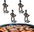 natalieenati 4 PCS Funny BBQ Stand Man Hot Dog Holder-Reusable Stainless Steel Hotdog