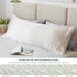 Love's Cabin Ivory Satin Body Pillowcase, 20x54 inches, Similar to Silk with Envelope Closure, Silky Cooling for Hair